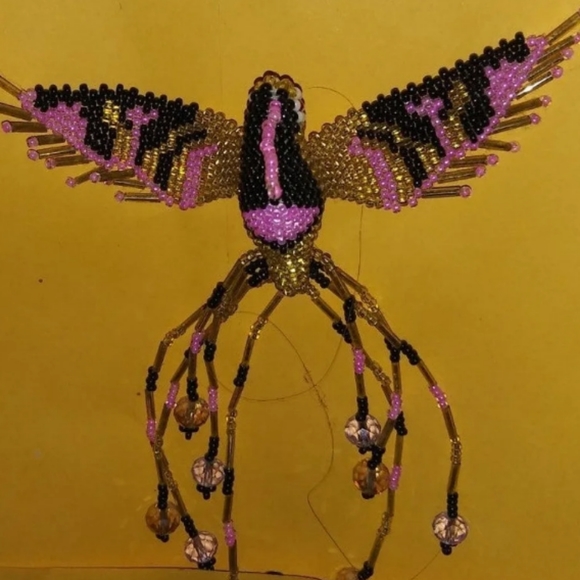 Hummingbird Loom Beaded Necklace - Picture 12 of 16